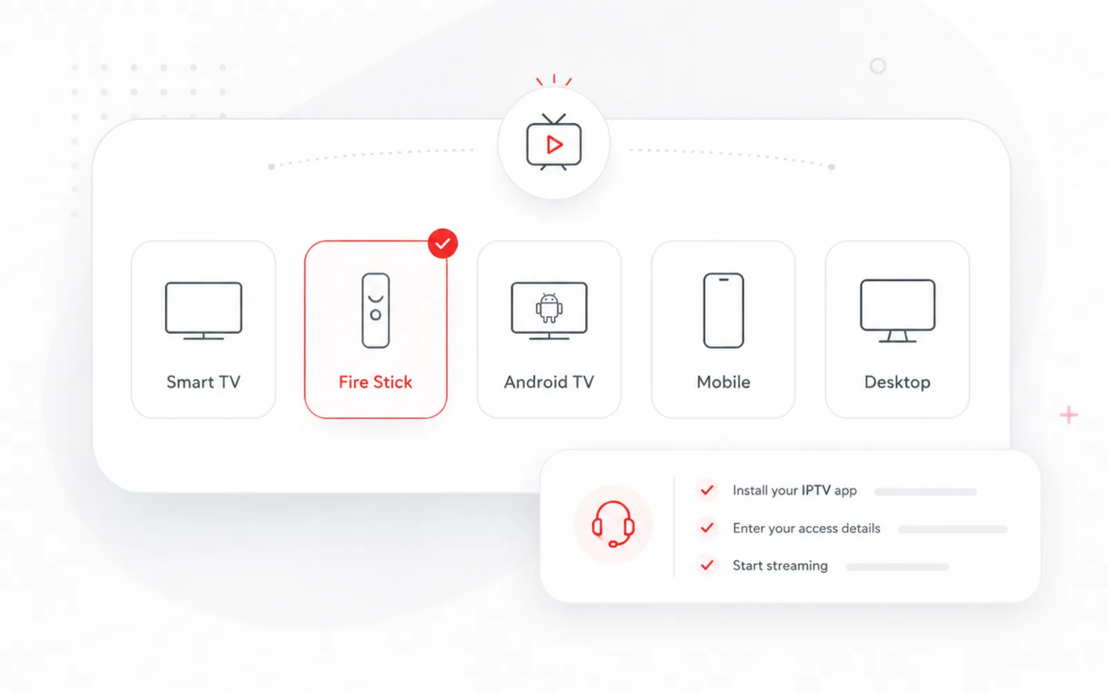 Marinios IPTV step 4: Set up your device